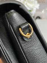 Load image into Gallery viewer, Louis Vuitton Pochette Metis Black Emprinte Leather Monogram Flap Bag
