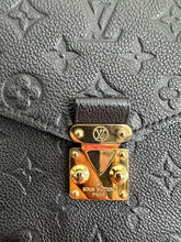 Load image into Gallery viewer, Louis Vuitton Pochette Metis Black Emprinte Leather Monogram Flap Bag