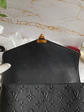 Load image into Gallery viewer, Louis Vuitton Pochette Metis Black Emprinte Leather Monogram Flap Bag