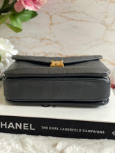 Load image into Gallery viewer, Louis Vuitton Pochette Metis Black Emprinte Leather Monogram Flap Bag