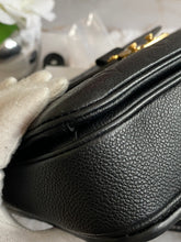 Load image into Gallery viewer, Louis Vuitton Pochette Metis Black Emprinte Leather Monogram Flap Bag