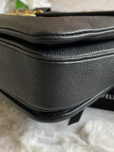 Load image into Gallery viewer, Louis Vuitton Pochette Metis Black Emprinte Leather Monogram Flap Bag