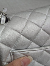 Load image into Gallery viewer, Chanel Series 31 21P 2021 Pre Spring/Summer Collection Iridescent Silver lambskin SHW Square Mini Flap Bag