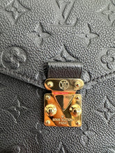 Load image into Gallery viewer, Louis Vuitton Pochette Metis Black Emprinte Leather Monogram Flap Bag
