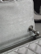 Load image into Gallery viewer, Chanel Series 31 21P 2021 Pre Spring/Summer Collection Iridescent Silver lambskin SHW Square Mini Flap Bag