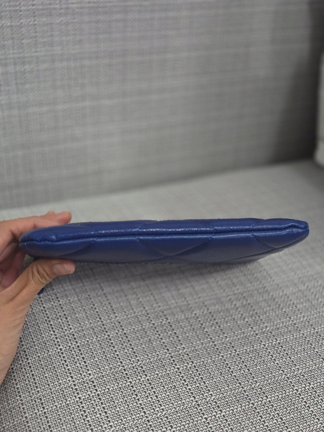 Chanel series 29 2019 Blue Goatskin GHW Small O Case/Pouch