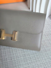 Load image into Gallery viewer, Hermes Constance to Go Long Wallet in Gris Etain Epsom Leather GHW Stamp Z 2021
