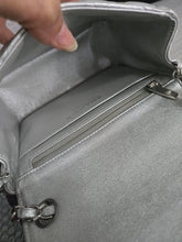 Load image into Gallery viewer, Chanel Series 31 21P 2021 Pre Spring/Summer Collection Iridescent Silver lambskin SHW Square Mini Flap Bag