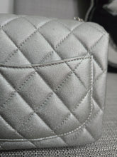 Load image into Gallery viewer, Chanel Series 31 21P 2021 Pre Spring/Summer Collection Iridescent Silver lambskin SHW Square Mini Flap Bag