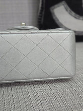 Load image into Gallery viewer, Chanel Series 31 21P 2021 Pre Spring/Summer Collection Iridescent Silver lambskin SHW Square Mini Flap Bag