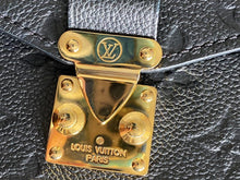 Load image into Gallery viewer, Louis Vuitton Pochette Metis Black Emprinte Leather Monogram Flap Bag