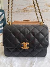 Load image into Gallery viewer, Chanel 22K Coco First Black Caviar Mini Seasonal Flap Bag GHW