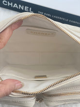 Load image into Gallery viewer, Chanel 22C White Calfskin GHW Small Camera Case Bag with Adjustable Strap