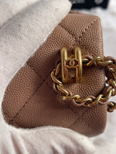 Load image into Gallery viewer, Chanel 22K Dark Beige Caviar Mini Seasonal Flap Bag GHW