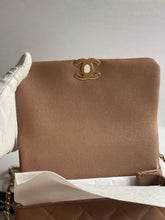 Load image into Gallery viewer, Chanel 22K Dark Beige Caviar Mini Seasonal Flap Bag GHW