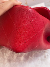 Load image into Gallery viewer, Chanel 19B Red Caviar LGHW Jumbo Timeless Classic Double Flap Bag