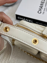 Load image into Gallery viewer, Chanel 22C White Calfskin GHW Small Camera Case Bag with Adjustable Strap