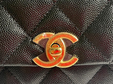 Load image into Gallery viewer, Chanel 22K Coco First Black Caviar Mini Seasonal Flap Bag GHW
