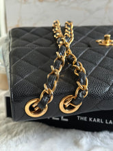 Load image into Gallery viewer, Chanel Series 7 Vintage 24K GHW Black Caviar Jumbo Flap Bag