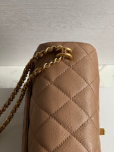 Load image into Gallery viewer, Chanel 22K Dark Beige Caviar Mini Seasonal Flap Bag GHW