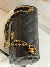 Load image into Gallery viewer, Chanel 22K Black Caviar GHW Coco First Mini Flap Bag