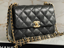 Load image into Gallery viewer, Chanel 22K Coco First Black Caviar Mini Seasonal Flap Bag GHW