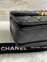 Load image into Gallery viewer, Chanel 22K Coco First Black Caviar Mini Seasonal Flap Bag GHW