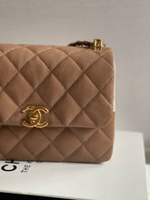 Load image into Gallery viewer, Chanel 22K Dark Beige Caviar Mini Seasonal Flap Bag GHW