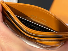 Load image into Gallery viewer, Chanel 19 Flat card holder in 21A Pumpkin spice Lambskin mixed hardware
