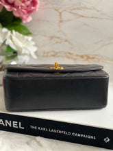 Load image into Gallery viewer, Chanel series 3 Black Lambskin 24K GHW Small Diana Flap Bag