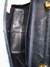 Load image into Gallery viewer, Chanel Series 7 Vintage 24K GHW Black Caviar Jumbo Flap Bag