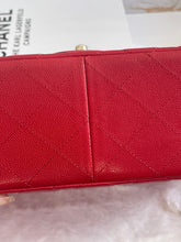 Load image into Gallery viewer, Chanel 19B Red Caviar LGHW Jumbo Timeless Classic Double Flap Bag