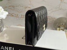 Load image into Gallery viewer, Chanel 22B Collection Black Caviar LGHW Classic Wallet on chain (WOC)
