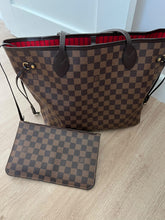 Load image into Gallery viewer, Louis Vuitton Neverfull MM Bag in Damier Ebene