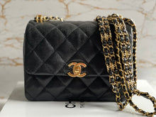 Load image into Gallery viewer, Chanel 22K Coco First Black Caviar Mini Seasonal Flap Bag GHW