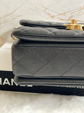 Load image into Gallery viewer, Chanel 22K Black Caviar GHW Coco First Mini Flap Bag