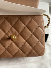 Load image into Gallery viewer, Chanel 22K Dark Beige Caviar Mini Seasonal Flap Bag GHW