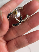 Load image into Gallery viewer, Chanel 22B Pearl and Leather CC Earrings