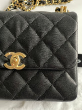 Load image into Gallery viewer, Chanel 22K Coco First Black Caviar Mini Seasonal Flap Bag GHW