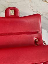 Load image into Gallery viewer, Chanel 19B Red Caviar LGHW Jumbo Timeless Classic Double Flap Bag