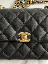 Load image into Gallery viewer, Chanel 22K Coco First Black Caviar Mini Seasonal Flap Bag GHW