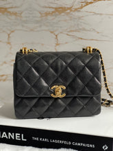 Load image into Gallery viewer, Chanel 22K Coco First Black Caviar Mini Seasonal Flap Bag GHW