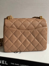 Load image into Gallery viewer, Chanel 22K Dark Beige Caviar Mini Seasonal Flap Bag GHW