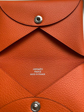 Load image into Gallery viewer, Hermes Calvi in Epsom Leather in Orange