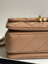Load image into Gallery viewer, Chanel 22K Dark Beige Caviar Mini Seasonal Flap Bag GHW
