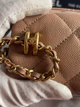 Load image into Gallery viewer, Chanel 22K Dark Beige Caviar Mini Seasonal Flap Bag GHW