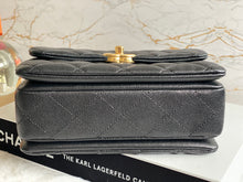 Load image into Gallery viewer, Chanel 22K Black Caviar GHW Coco First Mini Flap Bag
