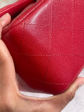 Load image into Gallery viewer, Chanel 19B Red Caviar LGHW Jumbo Timeless Classic Double Flap Bag