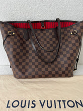 Load image into Gallery viewer, Louis Vuitton Neverfull MM Bag in Damier Ebene