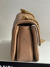 Load image into Gallery viewer, Chanel 22K Dark Beige Caviar Mini Seasonal Flap Bag GHW